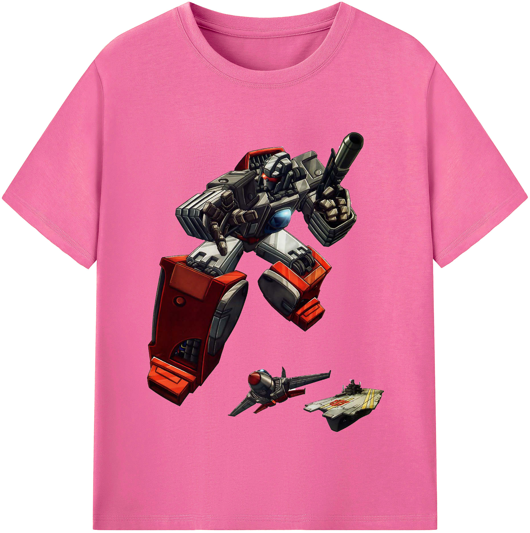 （画像用）  レディースカジュアルプリントTシャツ（綿100％）
